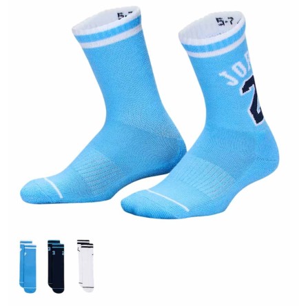 Comprar Mitjons Kids Varsity Jersey Crew Socks Blue White Black 3P | 24Segons