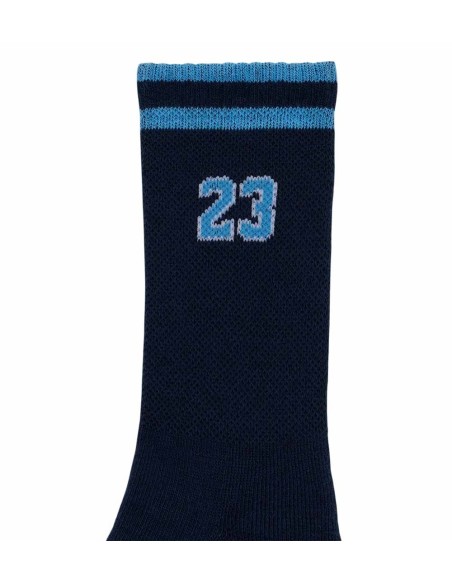 Buy Kids Varsity Jersey Crew Socks Blue White Black 3P | 24Segons