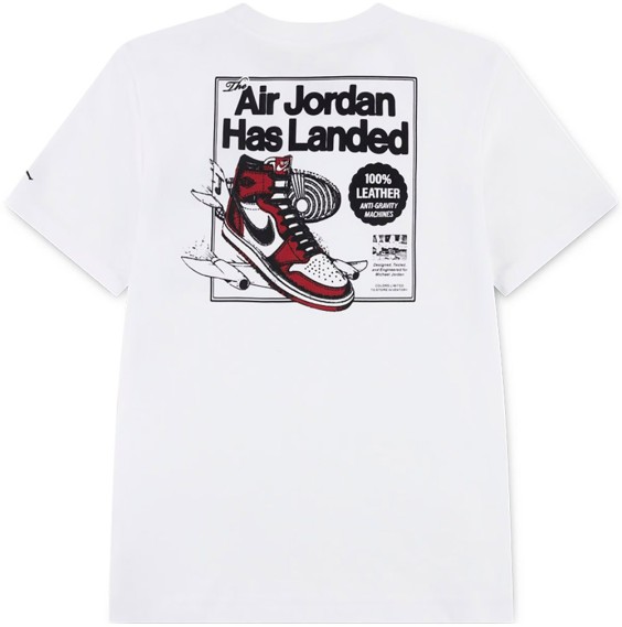 Acheter le T-shirt Junior Jordan Has Landed Blanc 24Segons