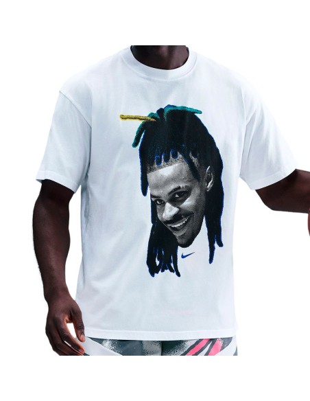 Buy Nike Ja Morant Max90 Head Loose White T-Shirt | 24Segons