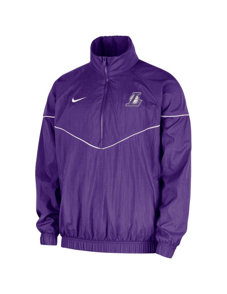 Acquista il giubbotto Lakers Courtside Windrunner Field Purple | 24Segons