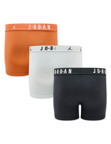 Comprar Calçotets Junior Jordan Flight Cotton Core 3PK Black Orange White |24Segons