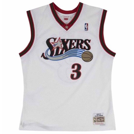Acheter Allen Iverson Philadelphia 76ers 00-01 White Swingman Jersey | 24Segons
