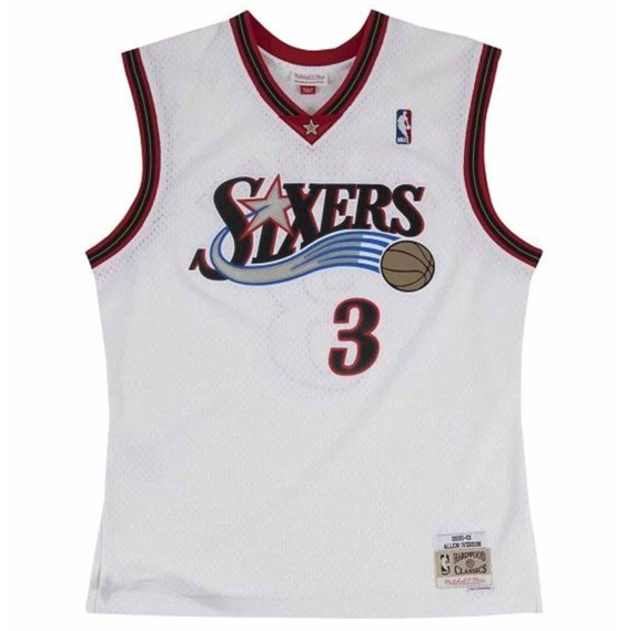 Acquista Allen Iverson Philadelphia 76ers 00-01 Maglia Swingman Bianca | 24Segons