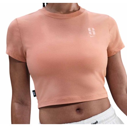 Comprar Samarreta Woman Sabrina Cropped Rose Gold | 24Segons