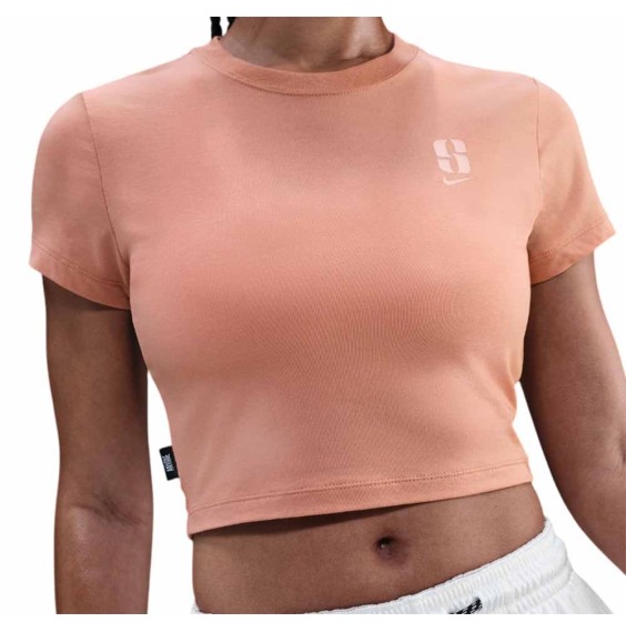 Acheter Woman Sabrina Cropped Rose Gold T-shirt | 24Segons