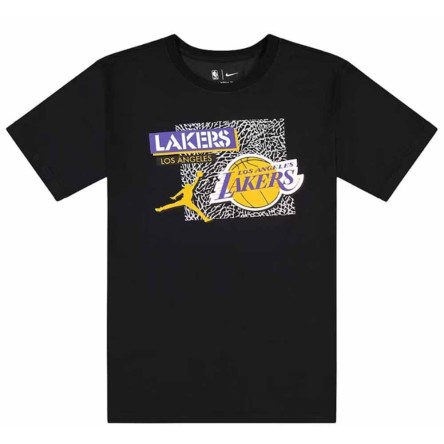 Buy Junior T-Shirt Jordan Los Angeles Lakers Logo Statement Black | 24Segons