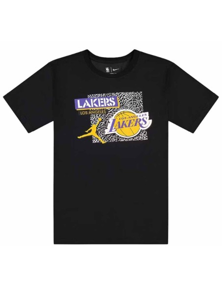 Acquista la T-Shirt Junior Jordan Los Angeles Lakers Logo Statement Black | 24Segons
