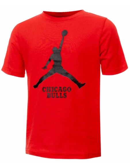 Buy Jordan Chicago Bulls Essential Jumpman Red Junior T-Shirt | 24Segons