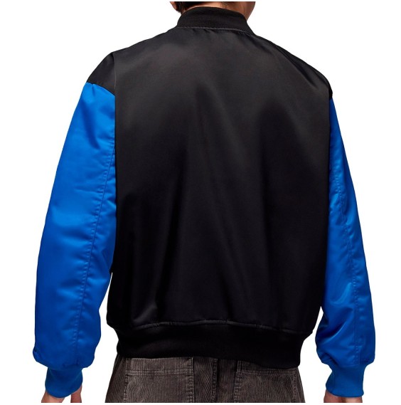 Buy Jacket Jordan Brooklyn University Black Sport Blue | 24Segons