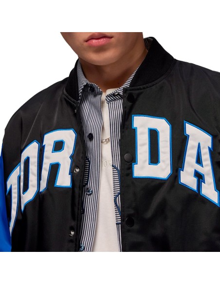Acquista la giacca Jordan Brooklyn University Black Sport Blue | 24Segons