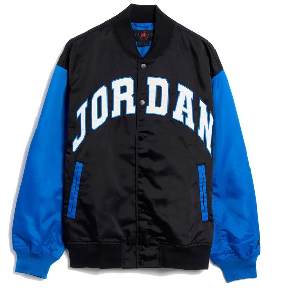 Buy Jacket Jordan Brooklyn University Black Sport Blue | 24Segons