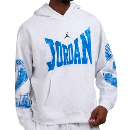 Acquista la Felpa Jordan Brooklyn Collegiate Birch Heather Hoodie | 24Segons