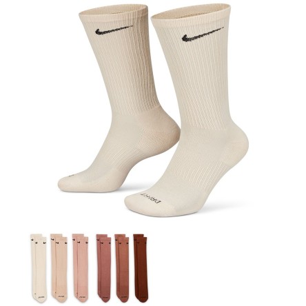 Comprar Calcetines Nike Cushioned Training Crew Multi Brown 6PK|24Segons