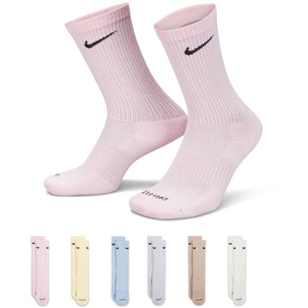 Comprar Calcetines Nike Cushioned Training Crew Multi Pastel 6PK|24Segons
