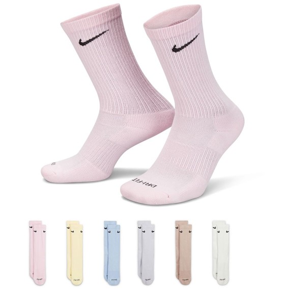 Acheter Nike Cushioned Training Crew Multi Pastel 6PK| Chaussettes24Segons