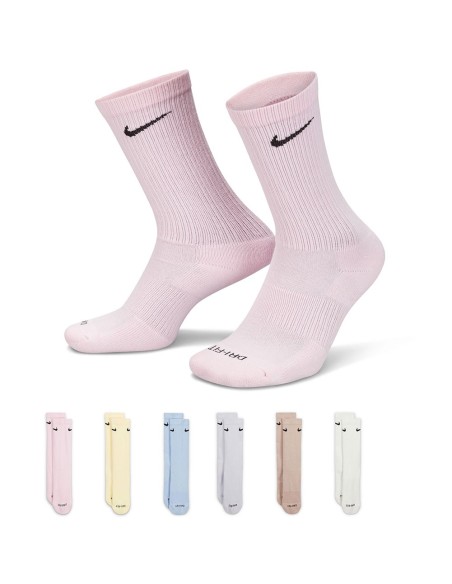 Acheter Nike Cushioned Training Crew Multi Pastel 6PK| Chaussettes24Segons