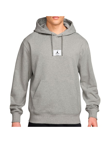 Acquista la felpa Jordan Flight Fleece Pullover Grey Heather | 24Segons