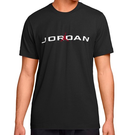 Acquista Jordan Air SS Crew Black T-shirt 24Segons
