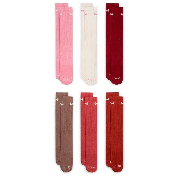 Comprar Mitjons Nike Everyday Plus Cushioned Training Crew Pink Tones 6PK|24Segons