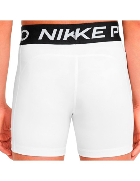 Comprar Malles Nike Pro Girl's Dri-Fit 3IN White Short | 24Segons