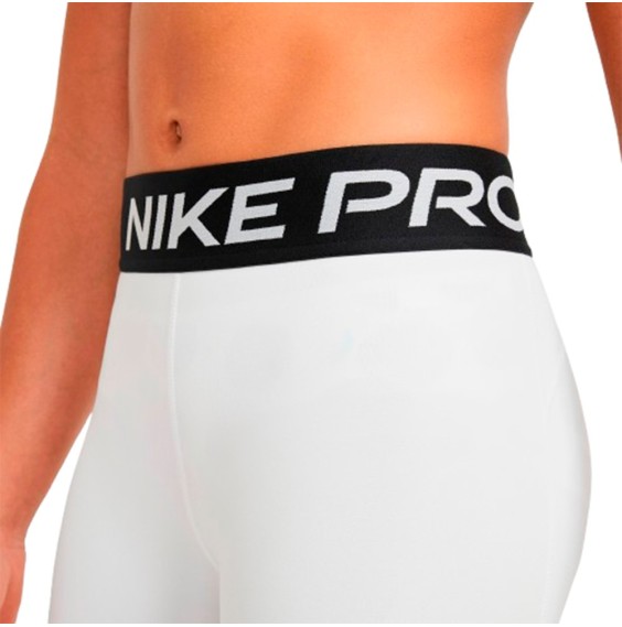 Acheter Nike Pro Girl's Dri-Fit 3IN White Tights Short | 24Segons