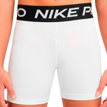 Comprar Malla Nike Pro Girl's Dri-Fit 3IN White Short | 24Segons
