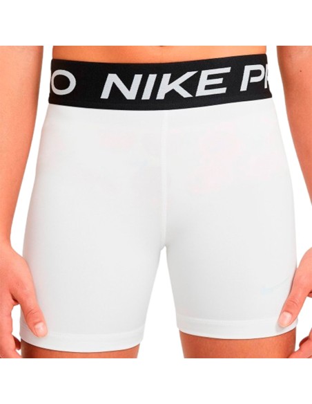 Acheter Nike Pro Girl's Dri-Fit 3IN White Tights Short | 24Segons