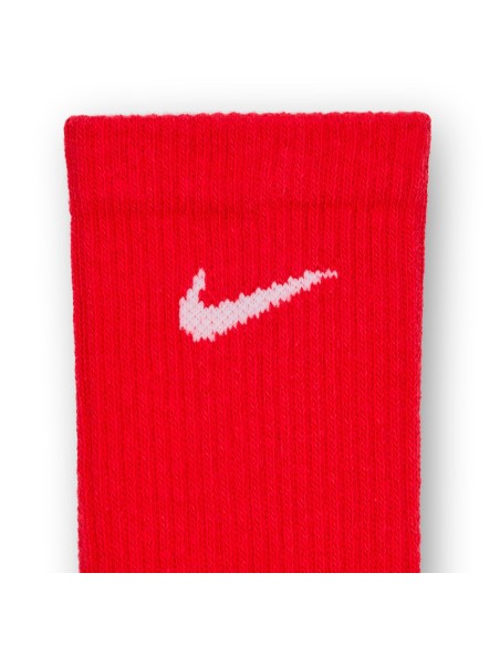 Buy Nike Everyday Plus Cushioned Crew White Red Blue 3pk| Socks24Segons