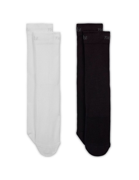 Acheter des chaussettes pour femmes Nike Everyday Plus Lightweight Crew Black White 2Pk |24Segons