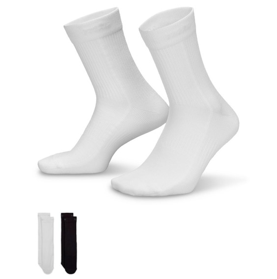 Comprar Mitjons Dona Nike Everyday Plus Lightweight Crew Black White 2Pk | 24Segons