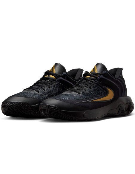 Buy Giannis Immortality 4 Black Metallic Gold Shoes | 24Segons