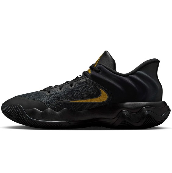 Buy Giannis Immortality 4 Black Metallic Gold Shoes | 24Segons
