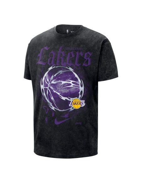 Acquista Nike Lakers Courtside Halloween T-shirt nera 24Segons