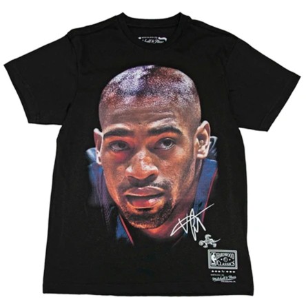Acquista la T-shirt nera Vince Carter Big Face 24Segons