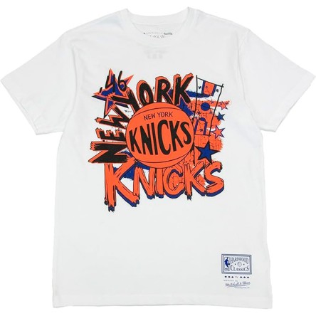 Acquista la T-shirt New York Knicks HWC Play by Play White | Maglia New York Knicks HWC Play by Play White 24Segons