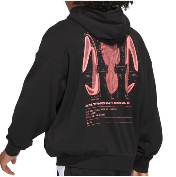 Comprar adidas Sudadera Anthony Edwards Schematic GFX Black | 24Segons