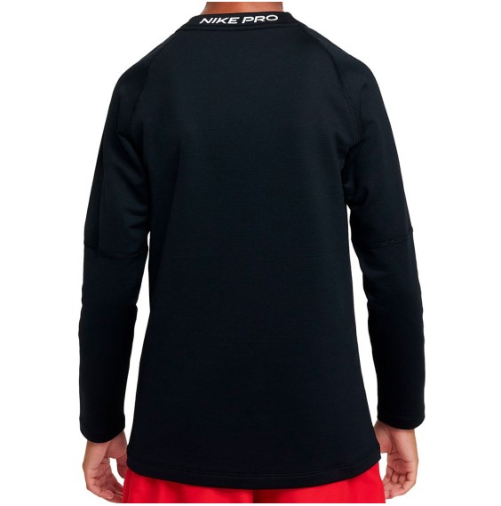 Acheter le T-shirt Junior Nike Crew Warm Up Dri-FIT Black | 24Segons