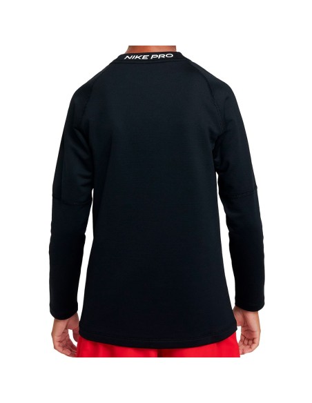 Acquista la T-shirt Junior Nike Crew Warm Up Dri-FIT Black | 24Segons