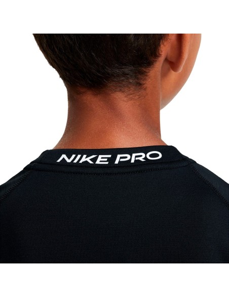 Acheter le T-shirt Junior Nike Crew Warm Up Dri-FIT Black | 24Segons