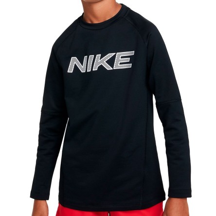 Acquista la T-shirt Junior Nike Crew Warm Up Dri-FIT Black | 24Segons