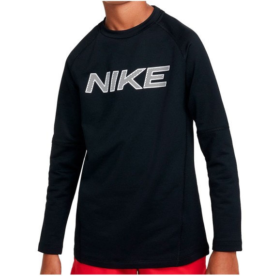 Acheter le T-shirt Junior Nike Crew Warm Up Dri-FIT Black | 24Segons