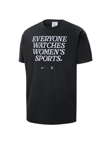 Buy Nike Everyone Watches Women's Sports Black T-shirt | 24Segons