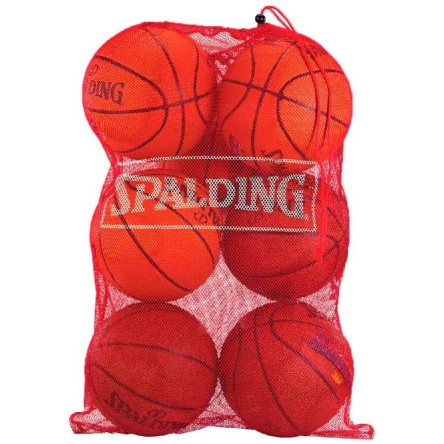 Acheter le sac Spalding Mesh 6 Balls Red | 24Segons