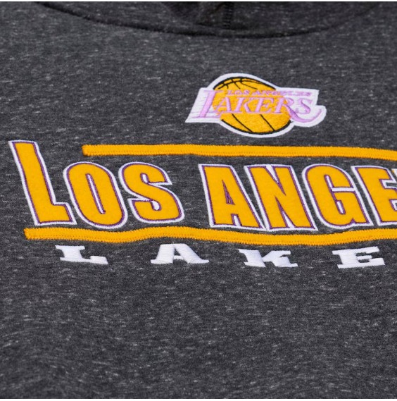 Buy Lakers Sweatshirt Throwback Current Logo Fleece Black | 24Segons