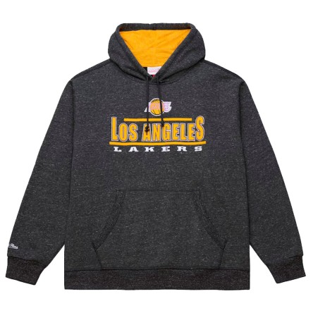 Buy Lakers Sweatshirt Throwback Current Logo Fleece Black | 24Segons