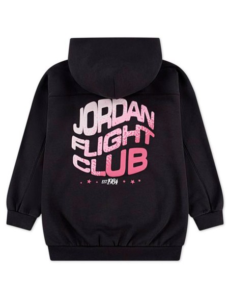 Acquista la felpa da bambina Jordan Flight Club Satin Black | 24Segons