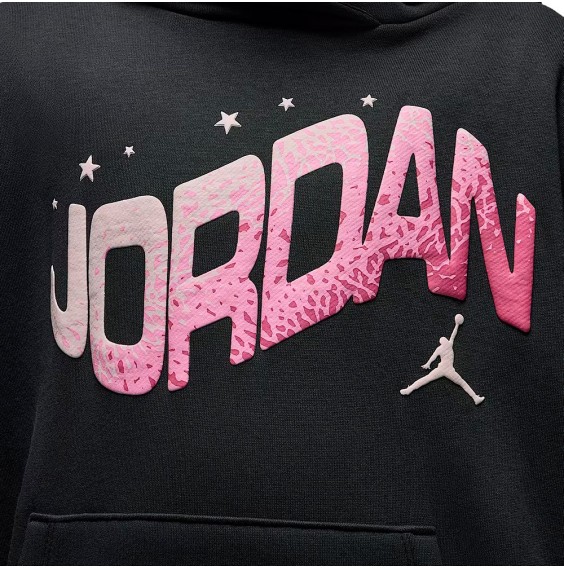 Acquista la felpa da bambina Jordan Flight Club Satin Black | 24Segons