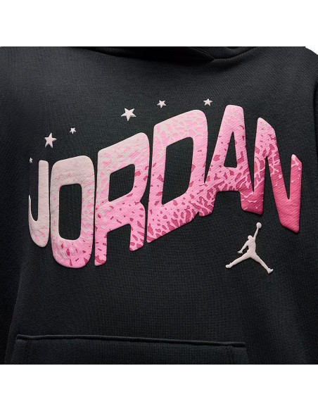 Acquista la felpa da bambina Jordan Flight Club Satin Black | 24Segons