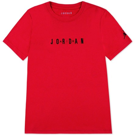 Buy Junior T-shirt Jordan Wordmark Crew Gym Red | 24Segons